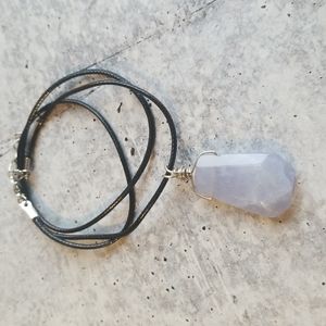 Blue Lace Agate Necklace